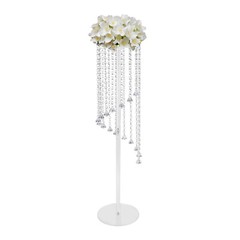 10PCS 80cm/31.5in Wedding Flower Vase Clear Acrylic Floral Stand for Table