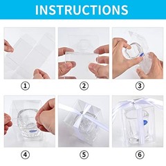 WANGDEFA 20-Piece Shot Glass Gift Box – 2.36 X 2.36 X 3.15 Inch Bags for