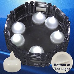 Qty 36 Battery Operated FLOATING WHITE LED Tealights Tea Lights Flameless USSHIP