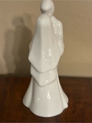 Vintage White Porcelain Bride & Groom Wedding Cake Topper Figurine Keepsake