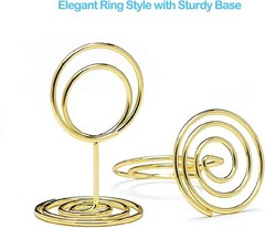 20pcs Gold Mini Table Number Holders for Elegant Wedding & Event Centerpieces