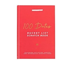 The Scratch Book|Couples Edition|100 Off Date Ideas|Bucket ys/m, Red