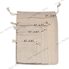 Lot of 25/50/100 Wedding Hessian Burlap Jute Favor Gift Bags Drawstring Pouch