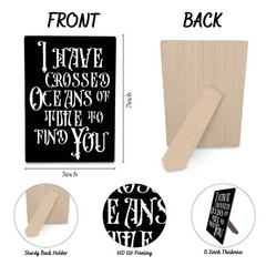 Gothic Wedding Sign, Wedding Wooden Sign Stand 5x7inch, Gothic Wedding Decor,…