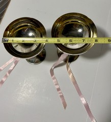 Vintage International Silver Co. Bridal Set Goblets And Cake Knife 1990