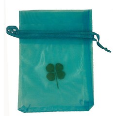 GENUINE REAL 4 FOUR LEAF CLOVER WEDDING FAVOUR WITH CERTIFICATE OF AUTHENTICITY