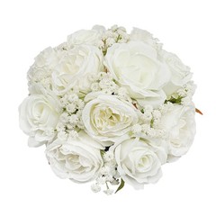White Green Artificial Floral Balls Half Moon Flower Ball Wedding Table Decor