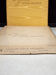 Vintage C.R. Gibson 50th Anniversary Wedding Party Guest Book Gold U.S.A. New