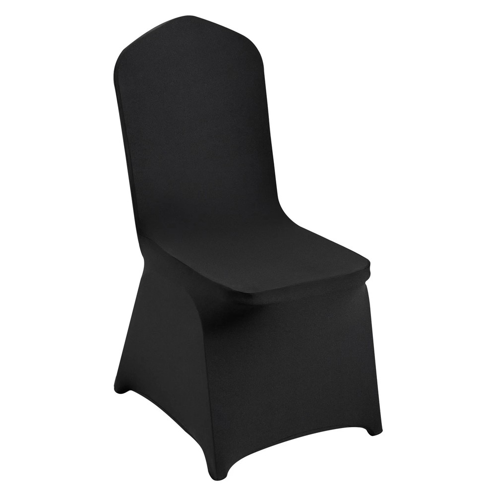 Black Stretch Spandex Folding Chair Covers for Wedding Party Dining