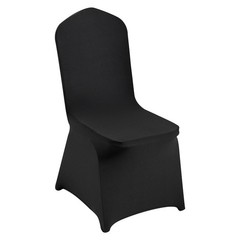 Black Stretch Spandex Folding Chair Covers for Wedding Party Dining