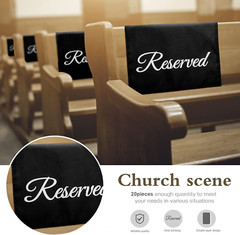 20 Pack Reserved Seating Signs Reserved Chair Signs Church Pew Reserved Signs Re