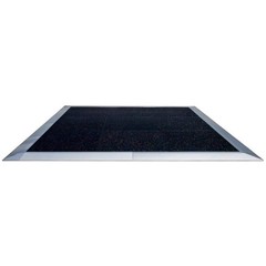 Portable Commercial Dance Floor 12×18 Black Waterproof Tiles Wedding Event Party