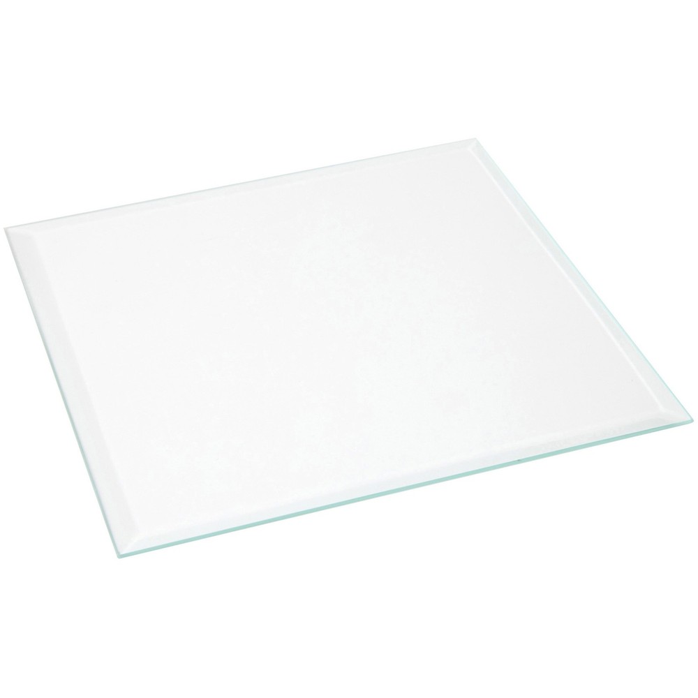 Plymor 6″ Square, 3mm Thick Beveled Clear Glass