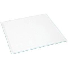 Plymor 6″ Square, 3mm Thick Beveled Clear Glass