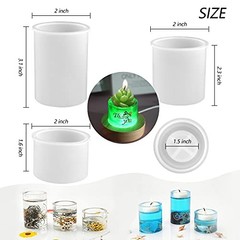 Candle Holder Resin Molds, Set of 3 Cylindrical Tealight Cylindrical Shape