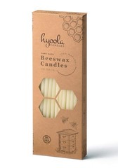 Hyoola Beeswax Skinny Taper Candles – 50 Pack – Natural 9 inches, White