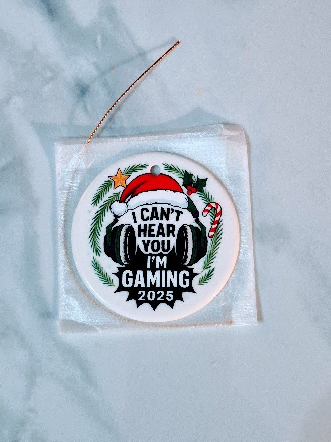 NewEleven – I Can’t Hear You I’m Gaming 2025 Ornament