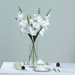 3 pcs 36″ Silk Gladiolus Artificial Flower Spray Stems Wedding Party Decorations