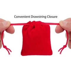 25 50 PCS Velvet Drawstring Pouch Jewelry Baggie Ring Party Wedding Gift Bag Set