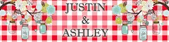 100 Red Gingham & Mason Jars Wedding Anniversary Engagement Party Water Labels
