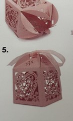 200 CREAM Color Love Heart Laser Cut Wedding Favor Boxes w/ Ribbon