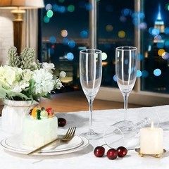 16 Pack Acrylic Champagne Flutes Sparkling Wine Glasses | Unbreakable BPA Clear