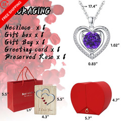 Dfilio Preserved Red Real Rose with I Love You 09. September(sapphire)