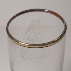 Vintage 1996 Pepe Le Pew & Penelope Wedding Toasting Glasses w/Gold Rim-SEE DESC