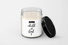 The Religious christenings Candle – Soy Wax Candle – Hand Poured Candle