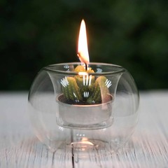 24 pcs Clear Glass Globe Votive Candle Holders for Wedding Party Centerpieces