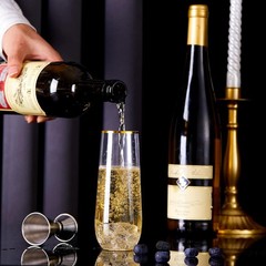 N9R 24PCS Plastic Champagne Flutes, 9 Oz 24 Count (Pack of 1), Gold-24pack