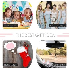 Pieces Compact Mirrors Bulk, Mini Folding Pocket Mirrors for Purse, 12 Pink