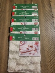 500 pcs Sbowflake Candy Wrappers, 5 x 5inches Cellophane Candy Wrappers Wrappers