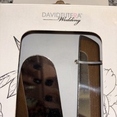 Wedding Cake/ Pie Serving Set By Davidtutera Pearlized Handles Stainless New*