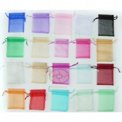 25/50/100/200pcs Organza Pouches Jewelry Wedding Party Favor Gift Bags 4″ X 3″