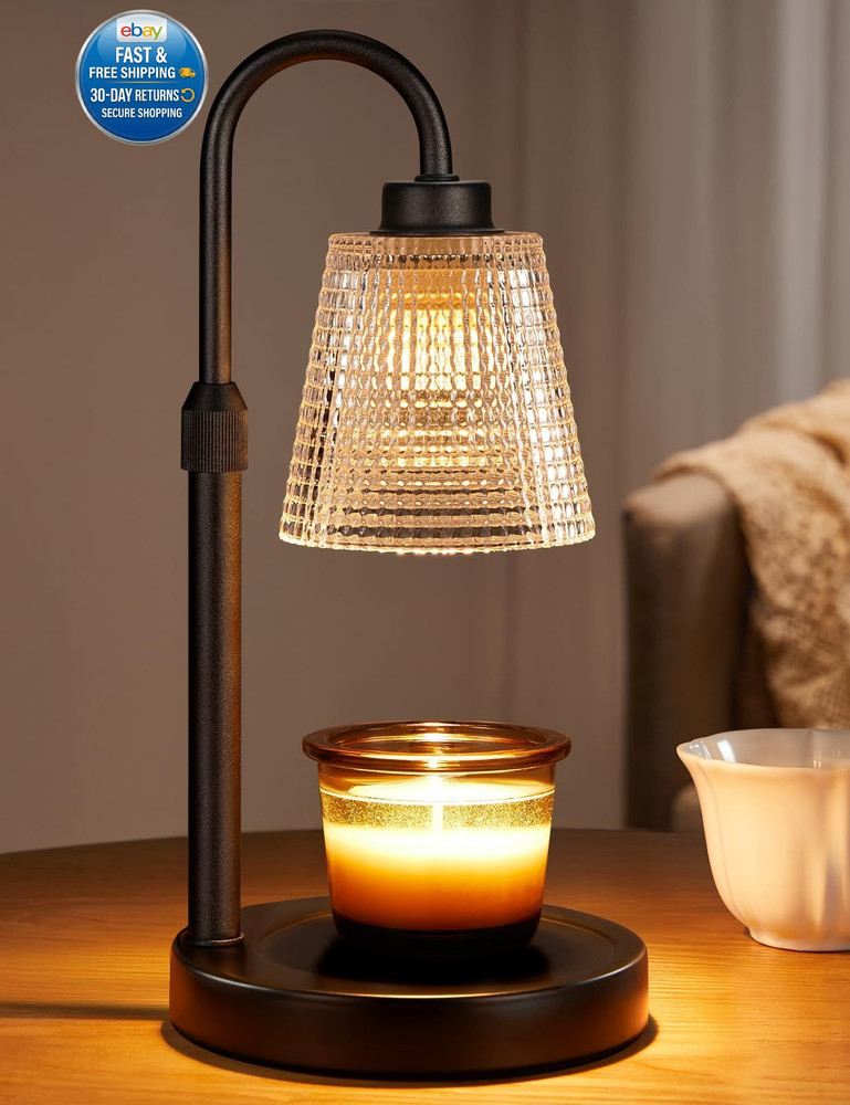 Adjustable Candle Warmer Lamp with Timer | Dimmable Wax Melt Warmer for Home