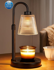 Adjustable Candle Warmer Lamp with Timer | Dimmable Wax Melt Warmer for Home