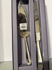 VERA WANG WEDGWOOD WITH LOVE CAKE KNIFE & SERVER 2 PIECE BOX SET