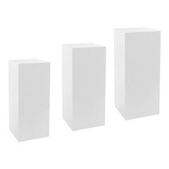 3 PCS Metal Display Pedestal Stands, Display Pillars for Birthday Party Wedding