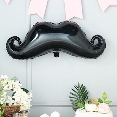 31-Inch long Black Mustache Mylar Foil Balloon Party Wedding Decorations Sale