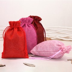 10/20/30pcs Wedding Imitation Hemp Favour Gift Bags Jewelry Drawstring Pouch