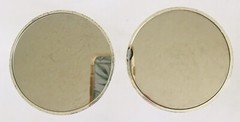Vera Wang Wedgewood Pair of Two Tone Silver Plate & Gold Tone Champaign Flutes