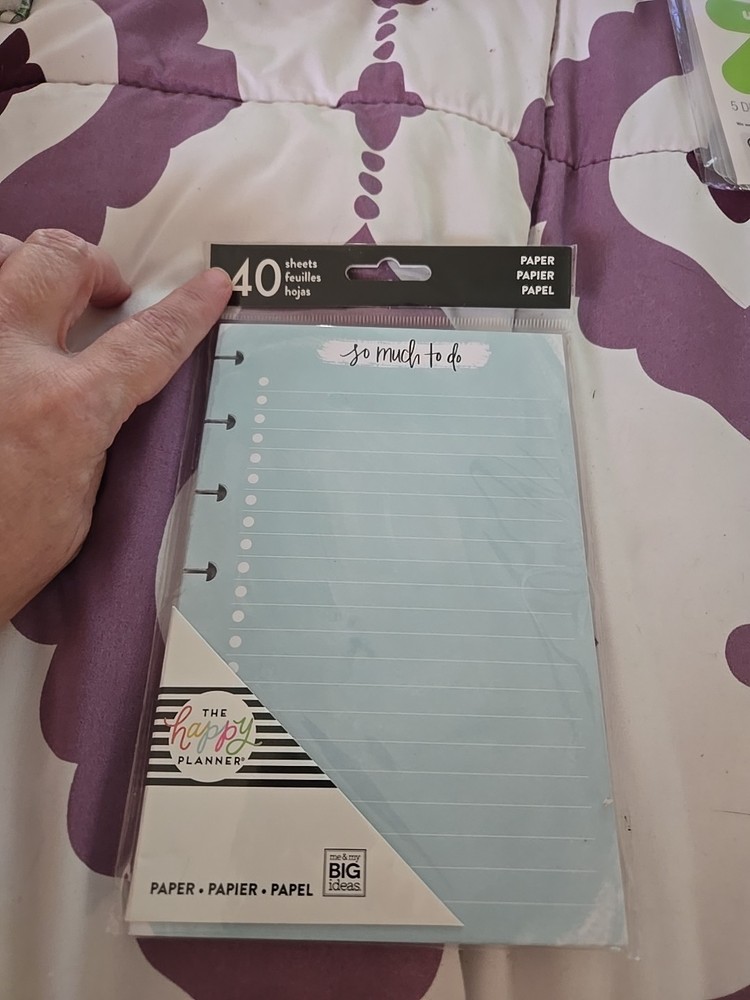 Happy Planner 40 Refill Sheets So Much To Do B46
