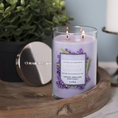 Colonial Candle French Lavender Scented Jar Candle Classic Cylinders Collection