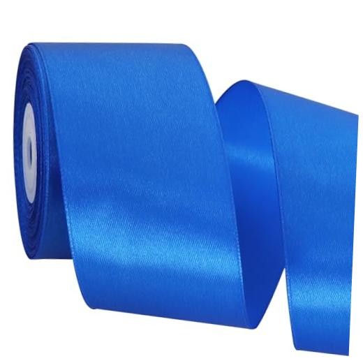2 Inch x 25 Yards Wide Blue Satin Ribbon Solid Fabric 2 inch wide Royal Blue