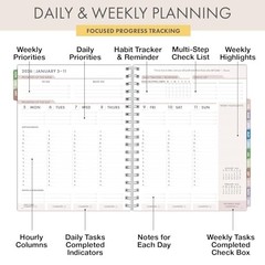Essential PRO 2026 Daily, Weekly & Monthly 7″ x 9″ Watercolor Butterflies