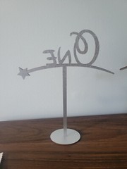 Fantasy Table Numbers | Silver Table Numbers 1-11 | Shooting Star
