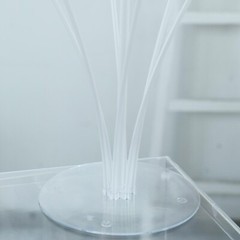 CLEAR 30″ tall Balloon Sticks Column Round Stand Holders Wedding Decorations