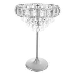 Wedding Flower Stand Clear Acrylic & Silver Iron 42 × 60 cm Floor/Tabletop