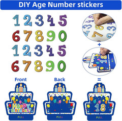 Birthday Money Box for Cash Gift with DIY Stickers，A Surprising Money Gift Box w
